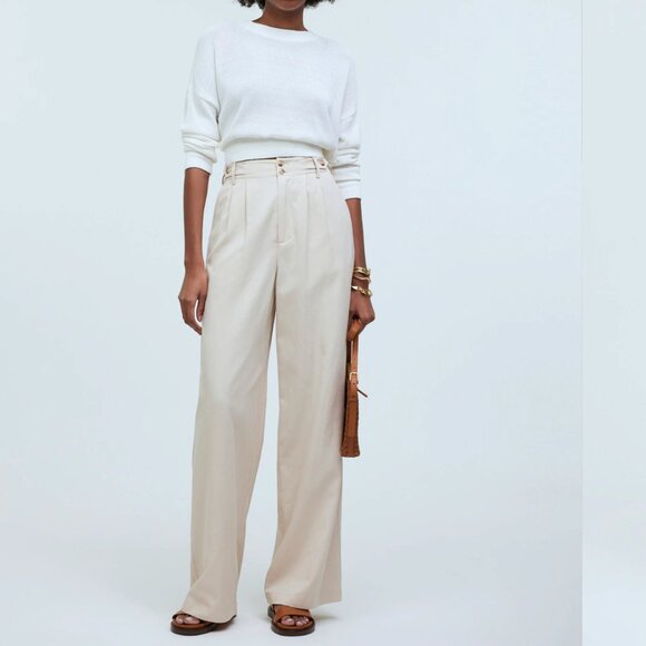 Madewell The Harlow Wide Leg Pants Harvest Moon- Size 8 - Picture 1 of 5